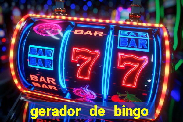 gerador de bingo de palavras